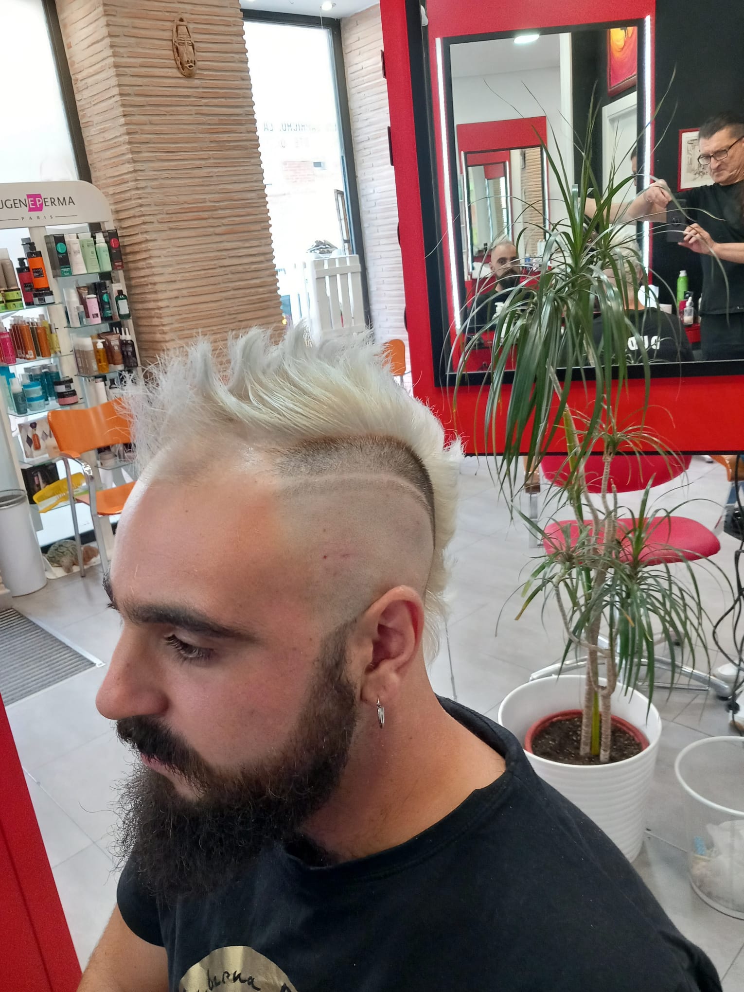 Cresta platino con barba en Toke's